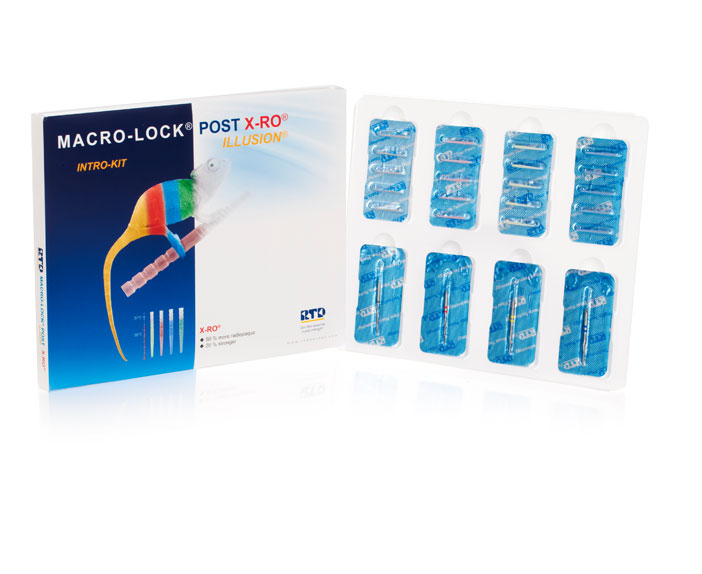 Espigão de fibra de quartzo Macro-Lock Illusion X-RO Intro Kit