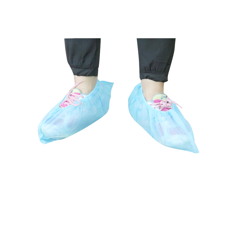Cobre-sapatos descartáveis de polipropileno azul (100 un.)